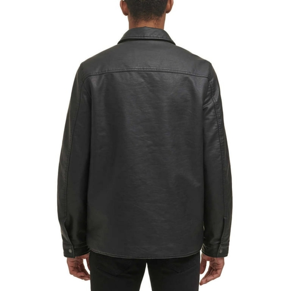 Levi’s Men’s Full Fleece Leather Jacket - Picture 3 of 8
